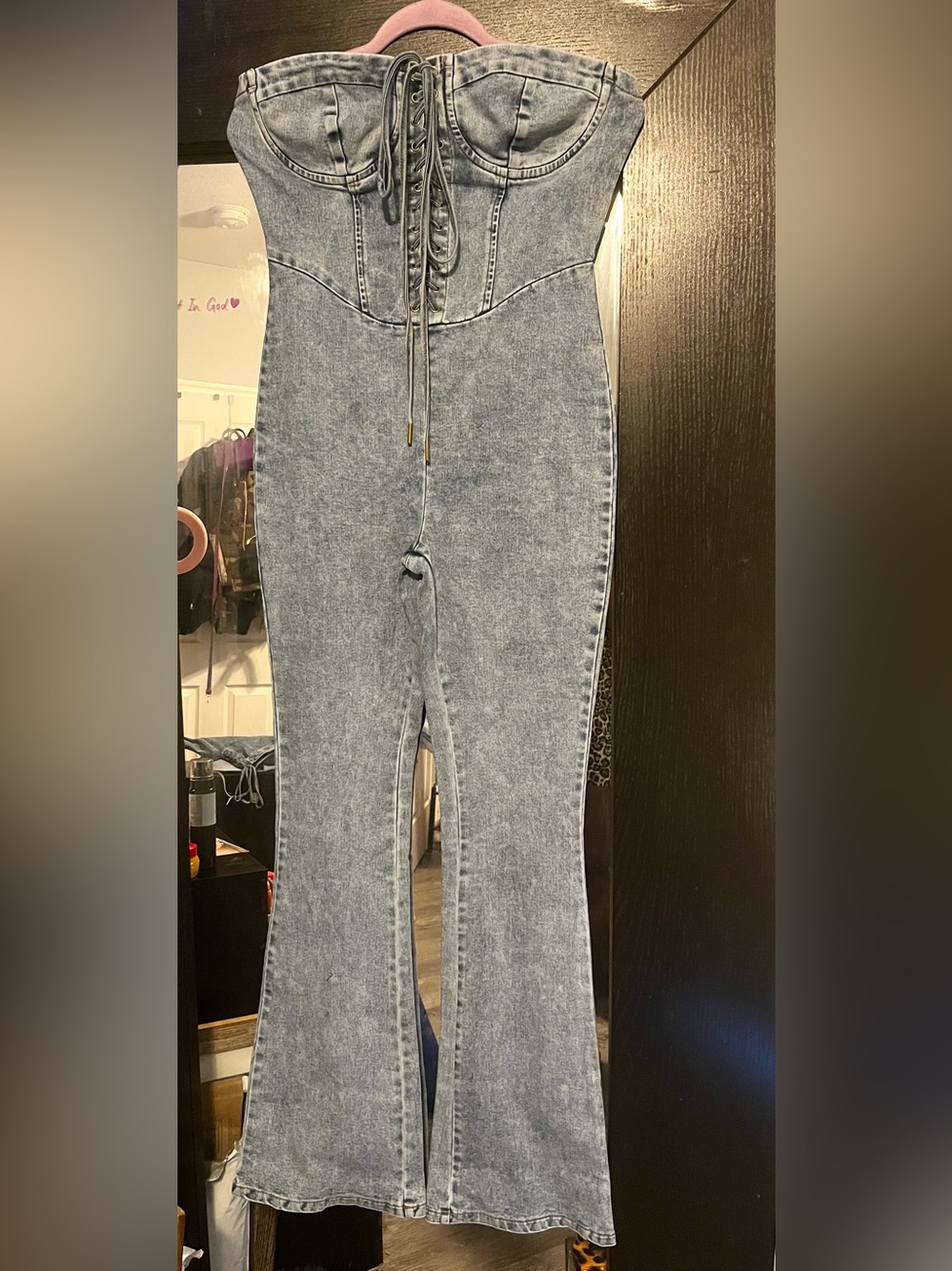 New! Ladies Denim Jumpsuit